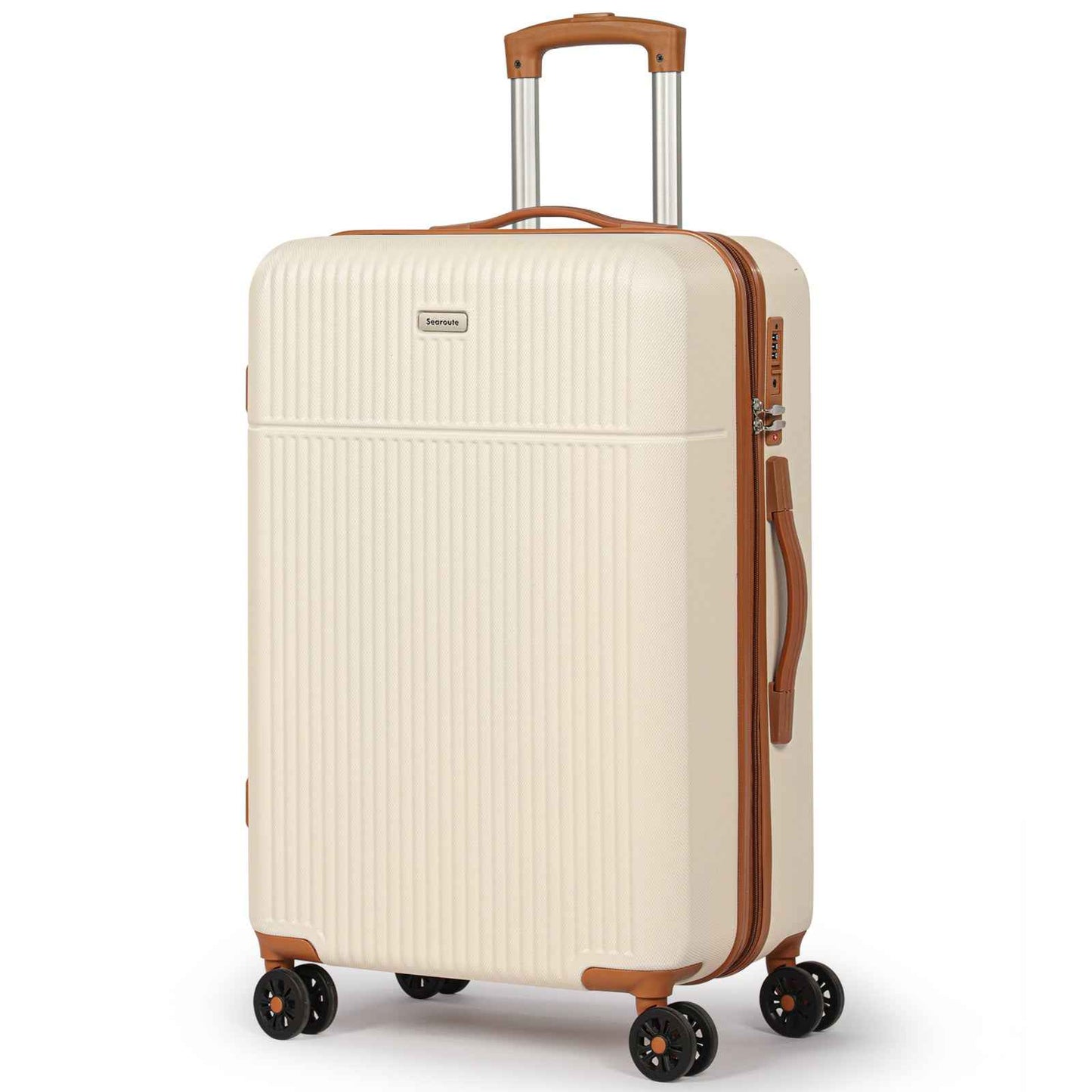 24 Inch Suitcase Pink Cream