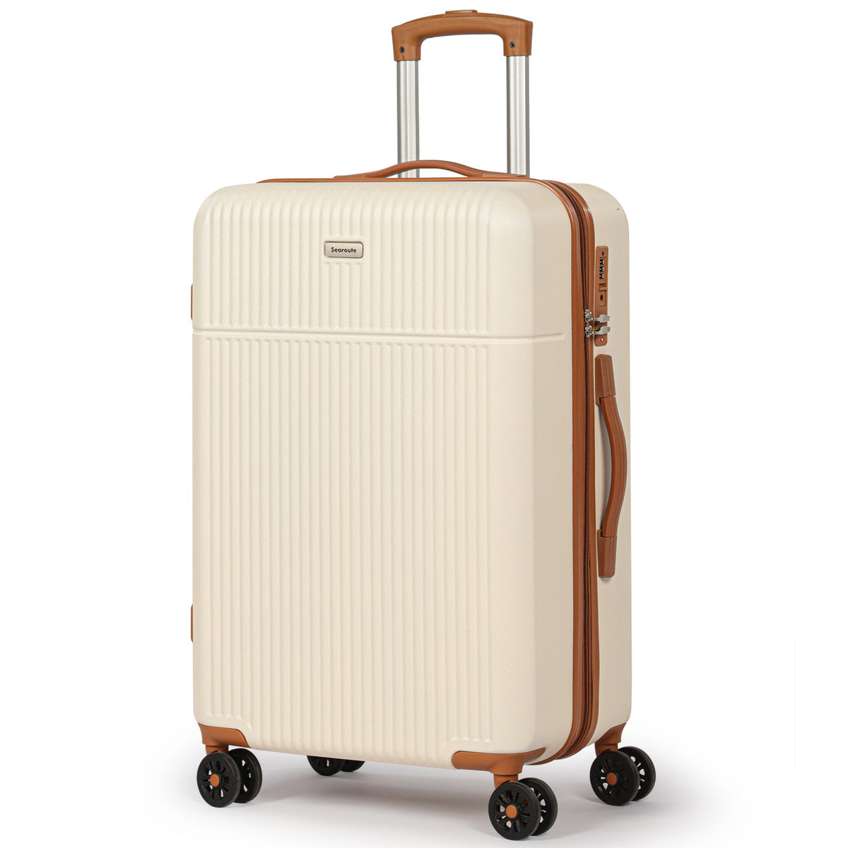 24 Inch Suitcase Pink Cream