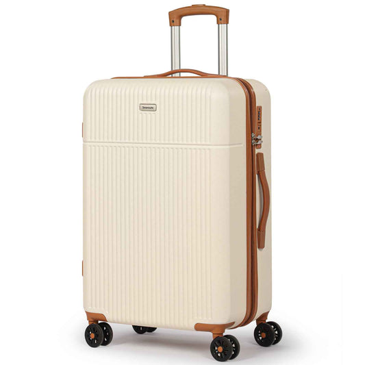 24 Inch Suitcase Pink Cream