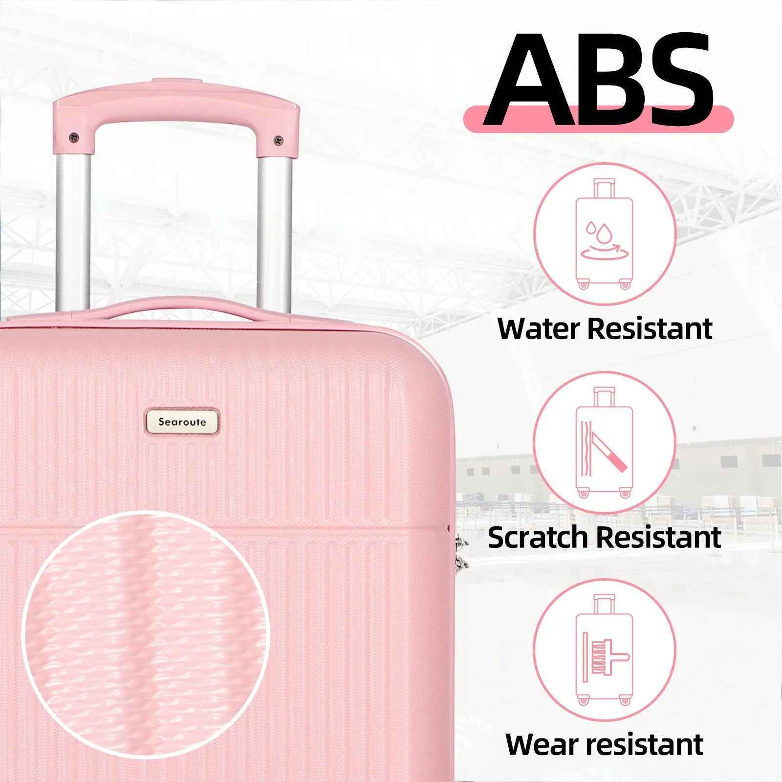 Tavoxda 28 Inch Suitcase Pink