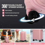 Tavoxda 28 Inch Suitcase Pink