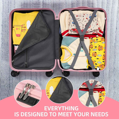 Tavoxda 28 Inch Suitcase Pink