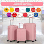 Tavoxda 28 Inch Suitcase Pink