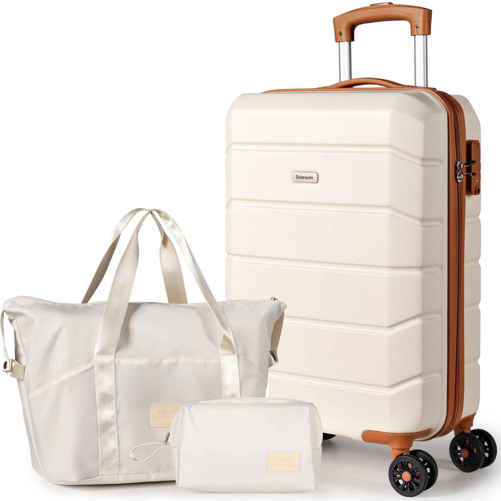 Lightweight Cabin Luggage Set Cream