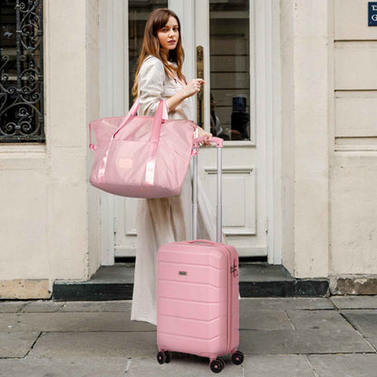 Lightweight Cabin Luggage Set Pink