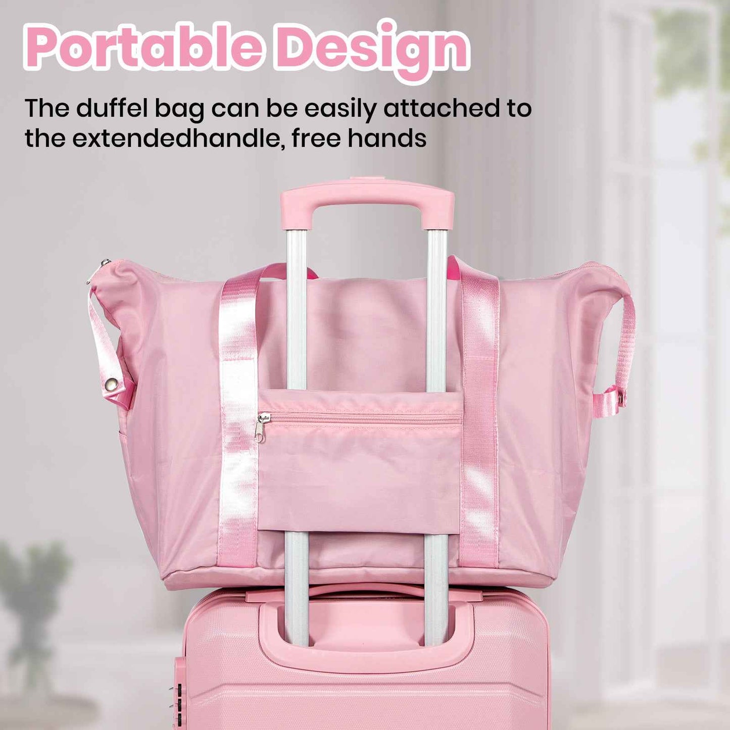 Lightweight Cabin Luggage Set Pink