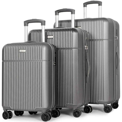 Hard Shell Travel Suitcase Sets 3 Grey