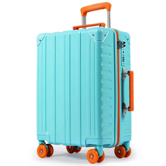 Tavoxda Lightweight Cabin Suitcase Lake Blue