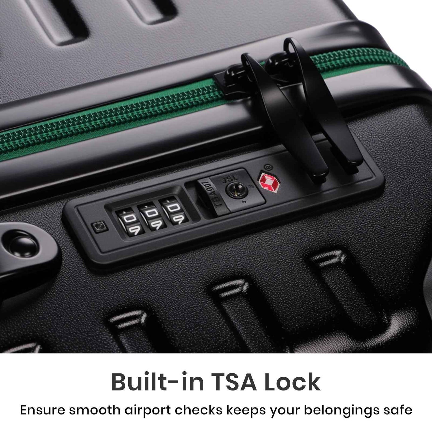 Tavoxda Lightweight Cabin Suitcase Black