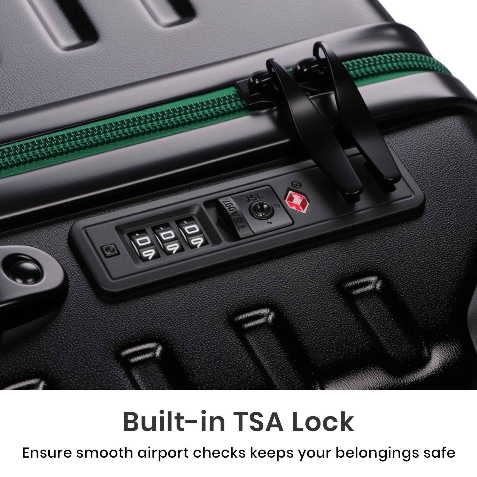 Tavoxda Lightweight Cabin Suitcase Black