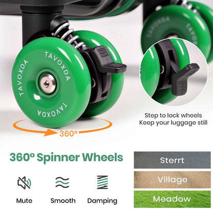 Tavoxda Lightweight Cabin Suitcase Black