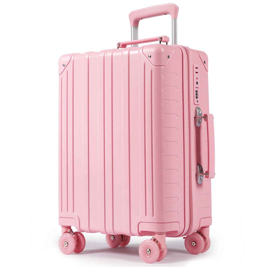 Tavoxda Lightweight Cabin Suitcase Pink