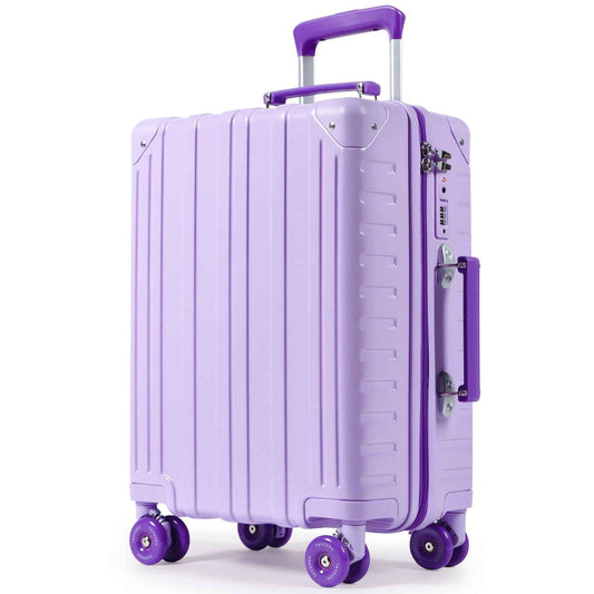 Tavoxda Lightweight Cabin Suitcase Purple