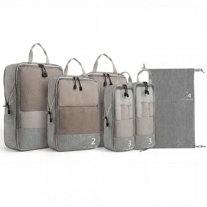 The Compression Packing Cubes 6 pc in Grey