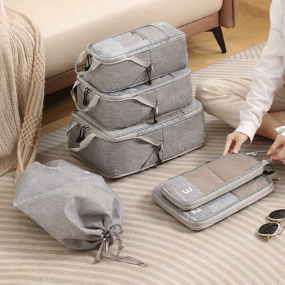 The Compression Packing Cubes 6 pc in Grey
