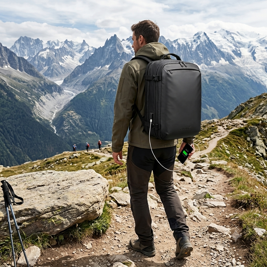Expandable Vacuum Travel Backpack with Pump